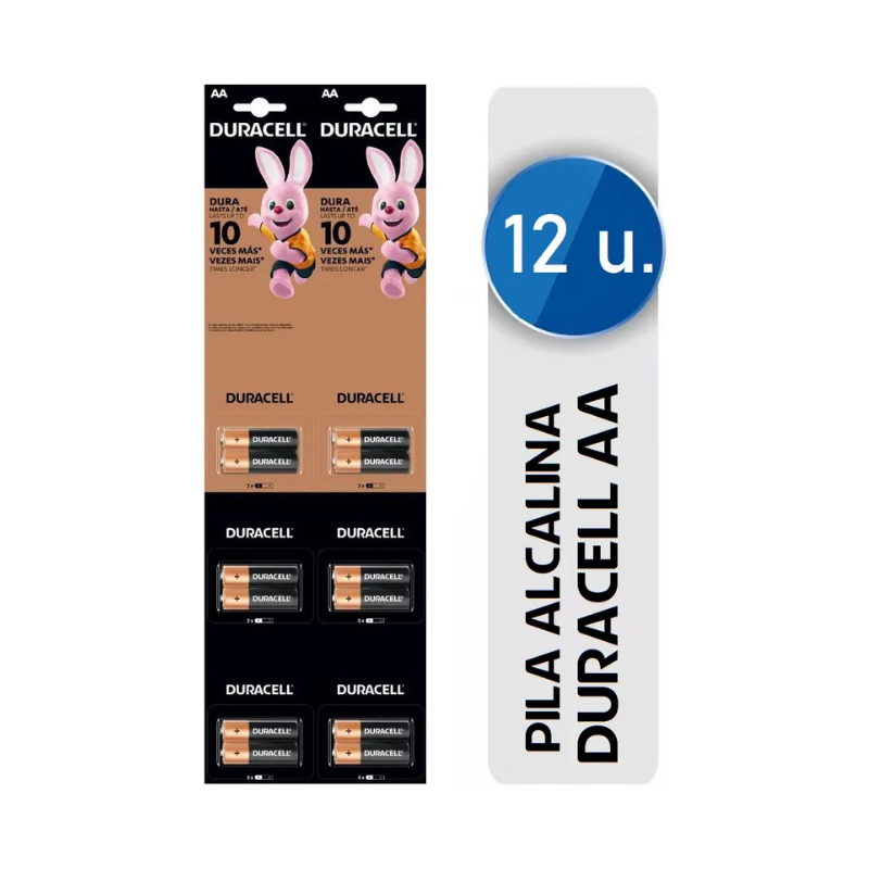 PILA DURACELL AA X2U BLISTER X6
