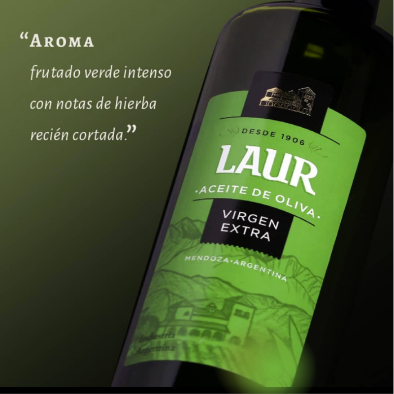 ACEITE OLIVA LAUR VIDRIO X1LT - Imagen 2