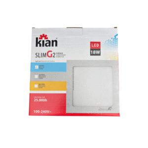 LED CUAD SLIM SOBREP 18W BLANCA