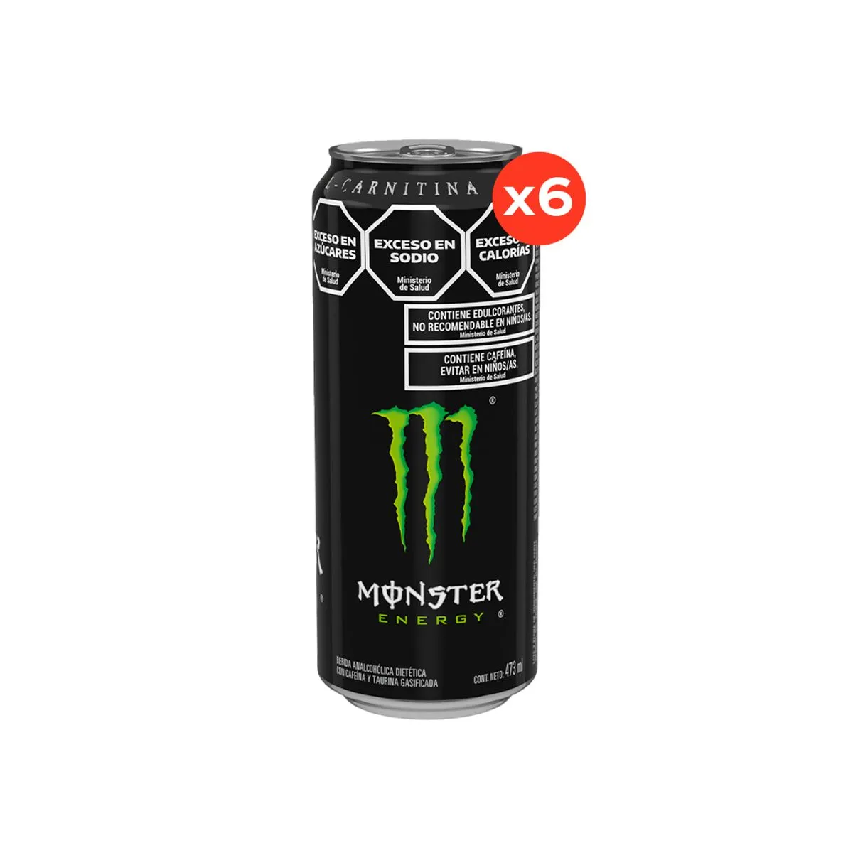 ENERGIZANTE MONSTER NEGRO X6U
