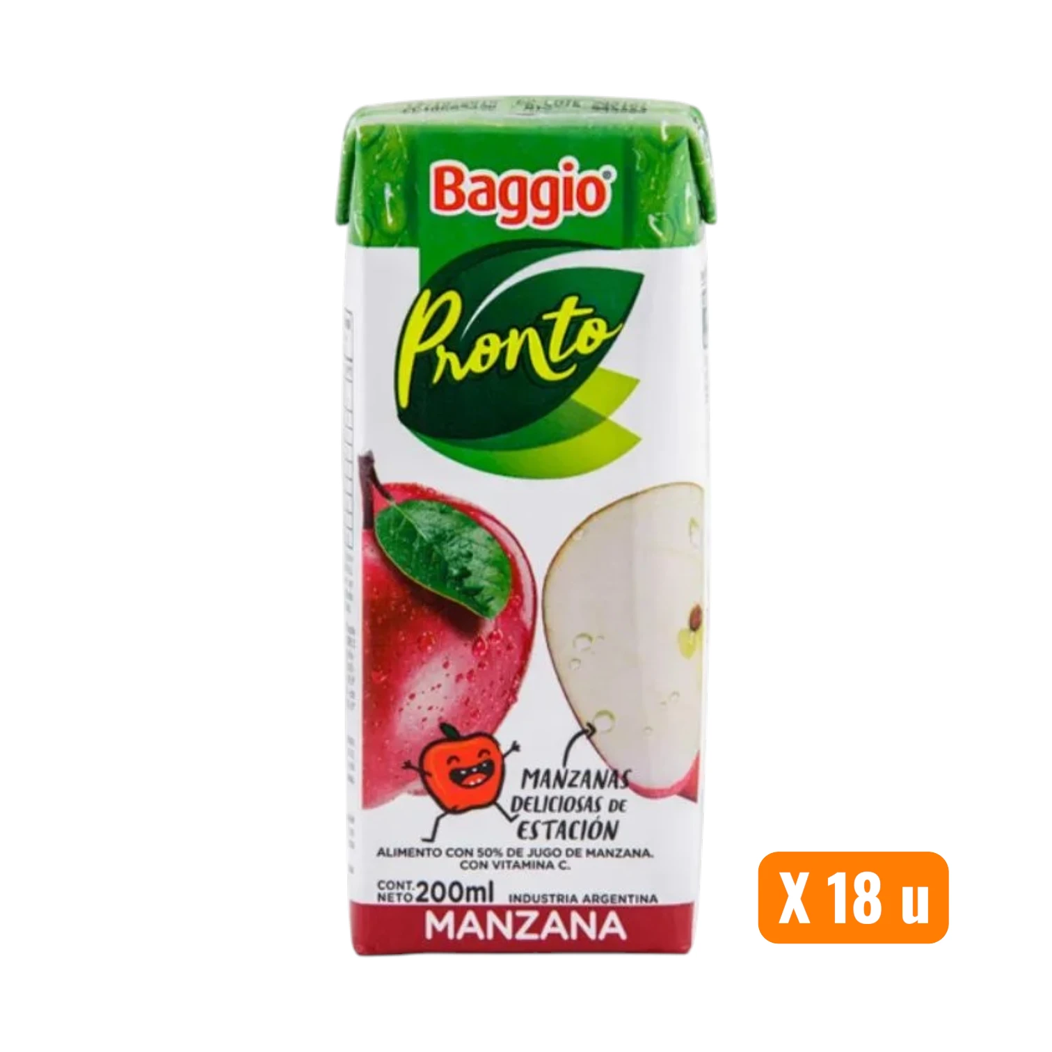 BAGGIO MANZANA X200ML X18U