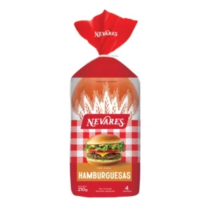 PAN PARA HAMBURGUESAS NEVARES 4U 210G