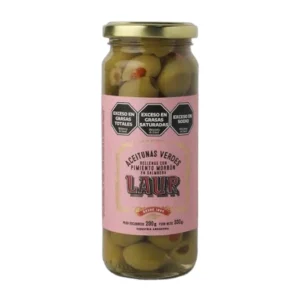 ACEITUNAS VERDES RELLENAS MORRON LAUR  200G